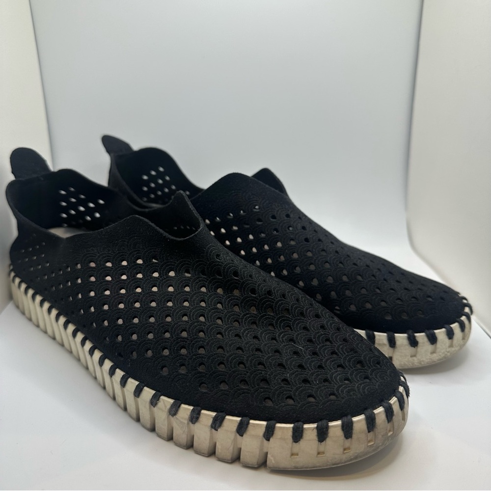 Ilse‎ Jacobsen Tulip Flat Shoes Slip In Black Women's Size US 7.5-8 EU 38
